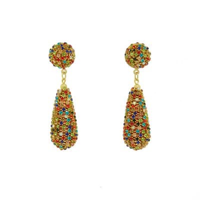 Multicolour drop earrings